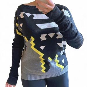 L.A.M.B. Y2K Era Black and Yellow Sweater